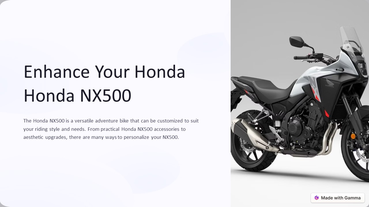 Enhance Your Honda NX500 (1)