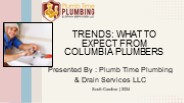 Trends: What to Expect from Columbia Plumbers