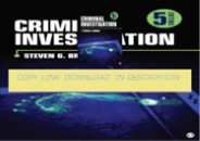 ❤PDF❤ (READ) Criminal Investigation     Fifth Edition
