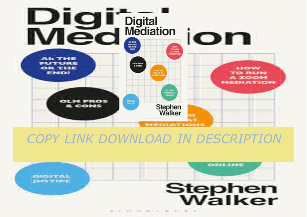 READ (❤PDF❤) Digital Mediation
