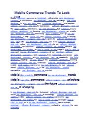 Mobile Commerce Trends To Look Out