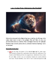 Leo Zodiac Sign: Embracing the Spotlight