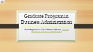 Graduate Program in Business Administration [GBA]