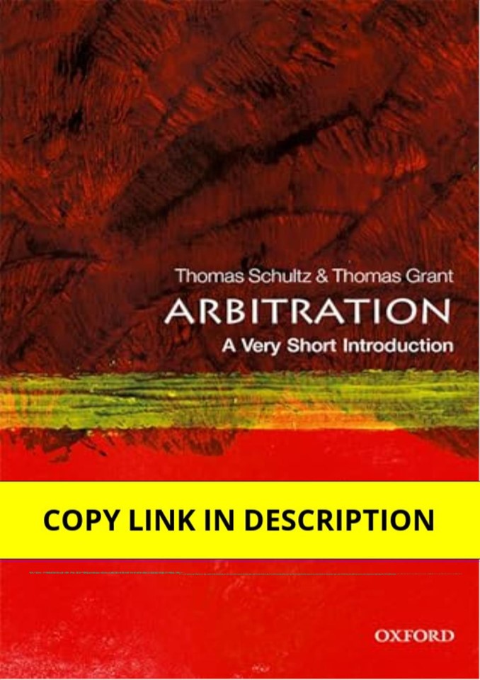Ebook (download) Arbitration: A Very Short Introduction (Very Short Introductions)