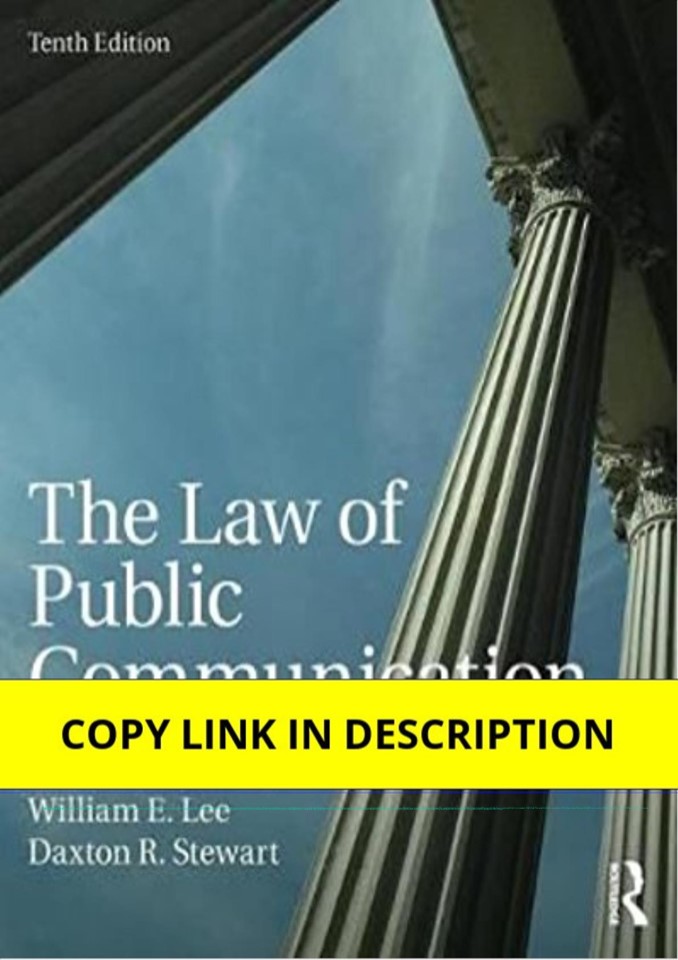 Download The Law of Public Communication 10th Edition