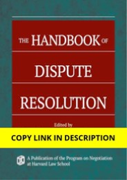 PDF The Handbook of Dispute Resolution 1st Edition