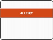 Allergy