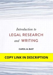 Download Introduction to Legal Research and Writing