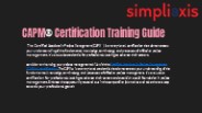 CAPM® Certification Training Guide