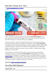 Best DNA Testing Kit In 2023
