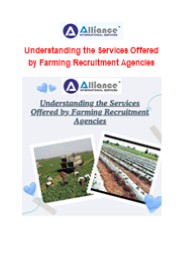 Understanding the Services Offered by Farming Recruitment Agencies
