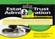Download⚡(PDF)❤ Estate & Trust Administration For Dummies 2nd Edition