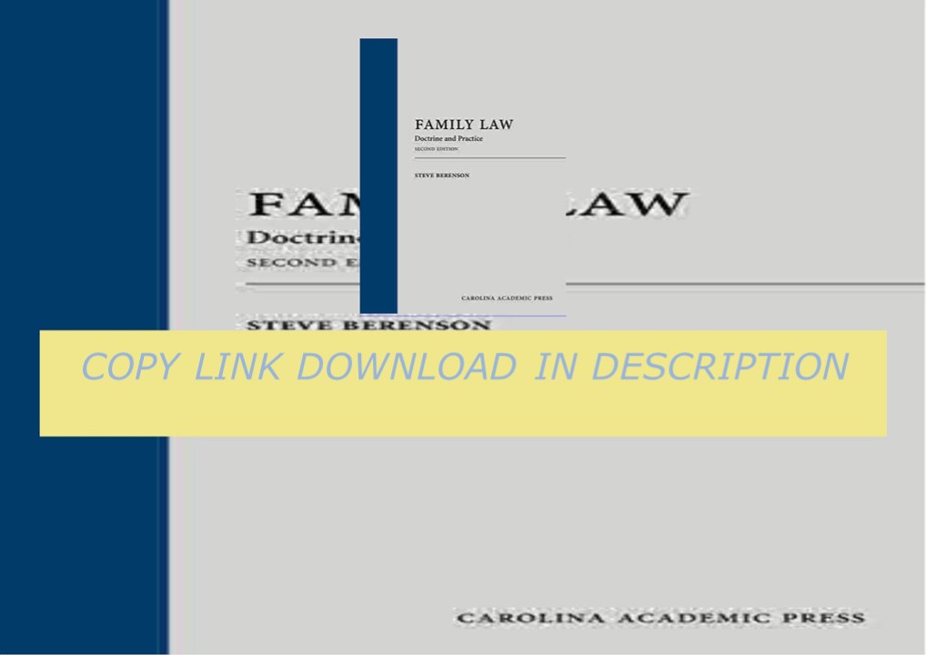 Download⚡ Family Law: Doctrine and Practice Second Edition