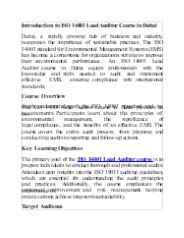 iso 14001 lead auditor training