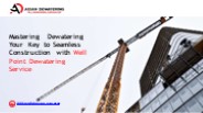 Best Well Point System Chennai | Asian Dewatering Services