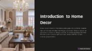 Introduction to Home Decor