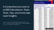 A Comprehensive Look at EMI Calculations