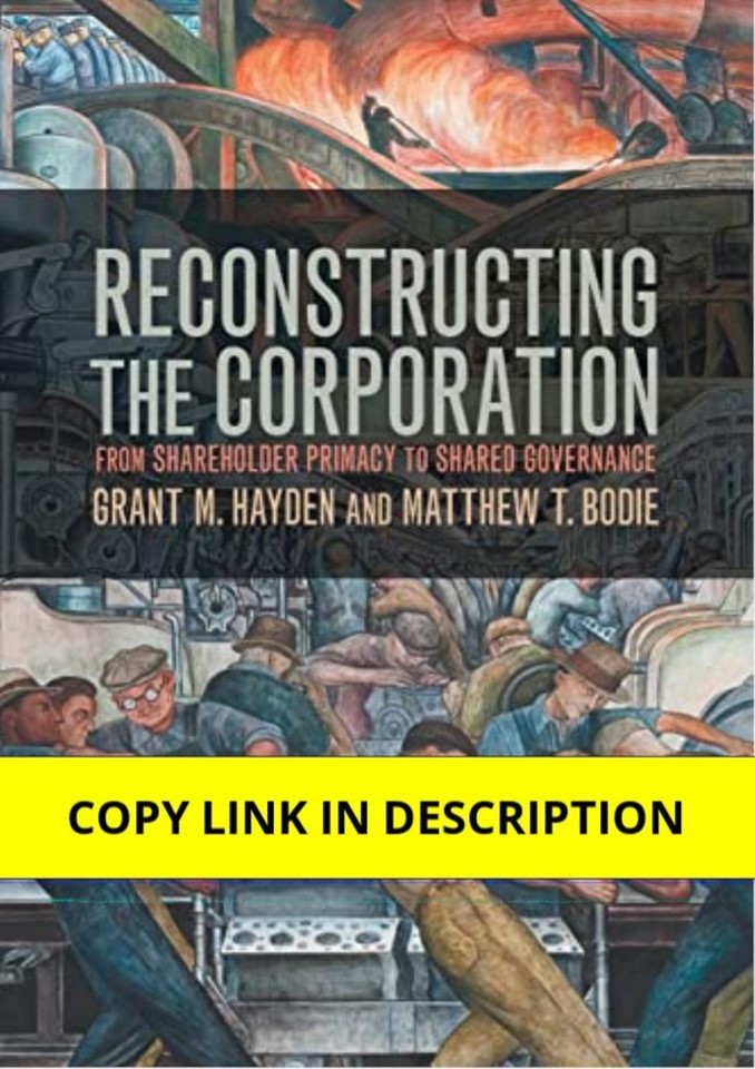 Download PDF Reconstructing the Corporation Reprint Edition