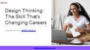 Design Thinking The Skill That's Changing Careers