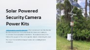 Solar Power For Security Camera