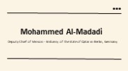 Mohammed Al-Madadi - An Exceptional Multitasker - Doha, Qatar