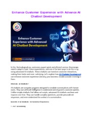 AI Chatbot Development in Canada