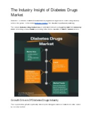 The Industry Insight of Diabetes Drugs Market