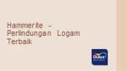 Hammerite - Perlindungan Logam Terbaik
