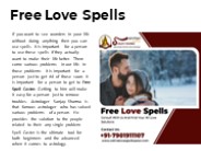 Free Love Spells