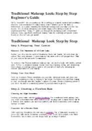 Step-by-Step Traditional Makeup Tutorial for Beginners