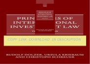 ✔️READ ❤️Online Principles of International Investment Law 3rd Edition