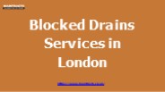 BLOCKED DRAINS IN LONDON