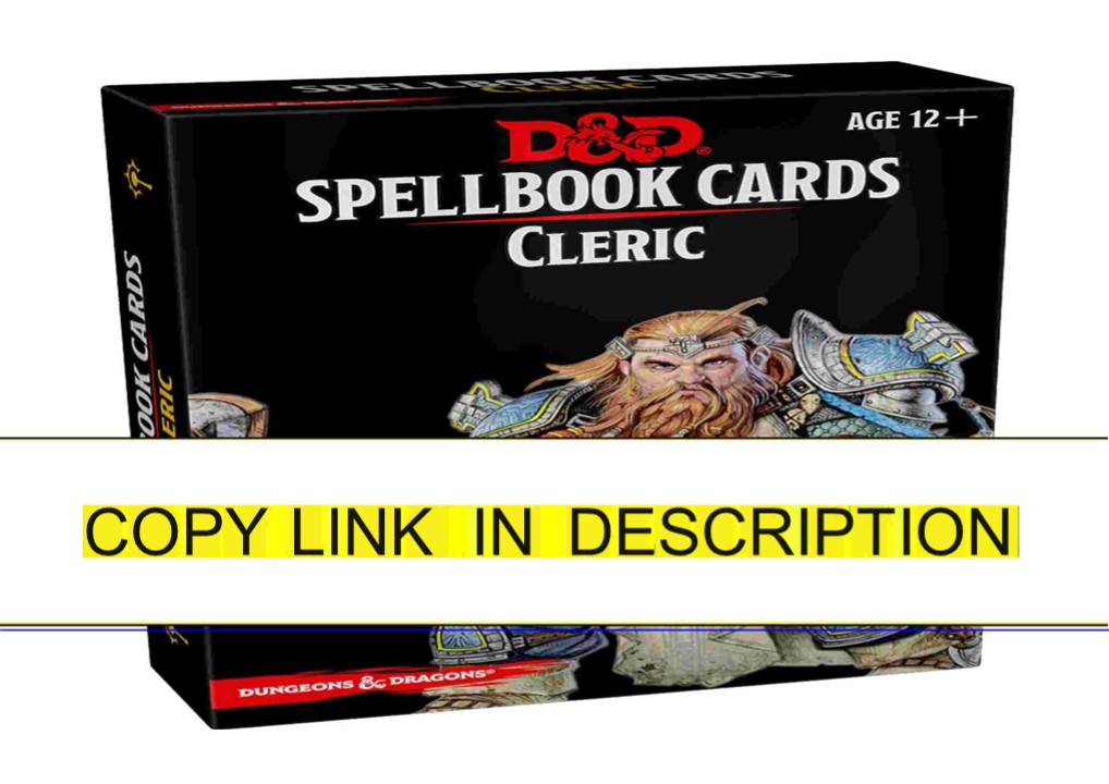 $PDF$/READ Spellbook Cards: Cleric (Dungeons & Dragons)