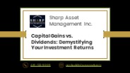 Capital gains vs. dividends: What's the better option?