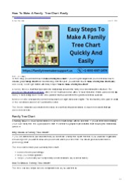 How To Make A Family Tree Chart Easily