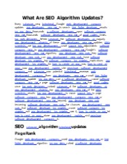 What Are SEO Algorithm Updates?