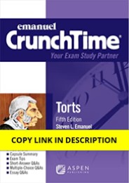 PDF Download Crunchtime: Torts 5th Edition