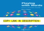 get⚡[PDF]❤ Playing with Words: Humour in the English Language