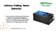 Lithium Trolling Motor Batteries
