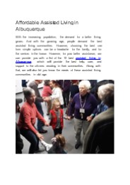 Affordable Assisted Living in Albuquerque