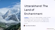 Uttarakhand tourism