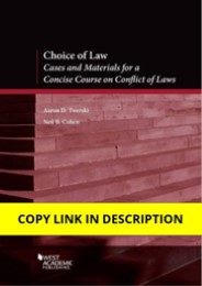 Download (PDF) Choice of Law (Coursebook) 1st Edition