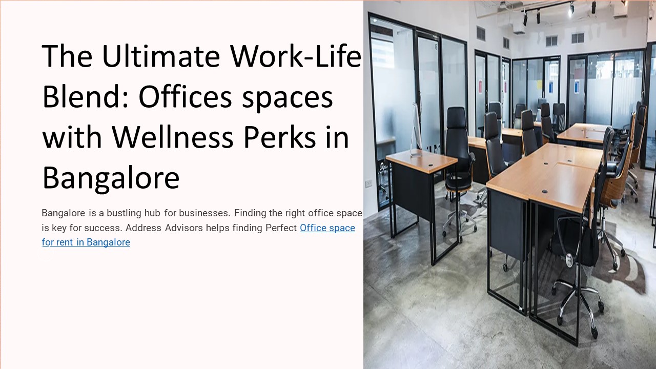 Office space for rent in Bangalore