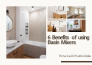 6 Benefits of using Basin Mixers