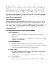 CertifyHealth: Enhancing Communication and Boosting Revenue Management