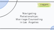 Marriage counseling services in Los Angeles