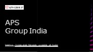 APS Group India: Integrated Security Services and Innovation Hub