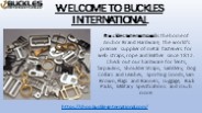 Snaps and Hooks at Buckles International