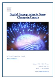 Digital Fingerprinting for Name Change in Canada