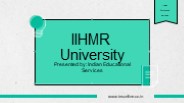 IIHMR University Jaipur